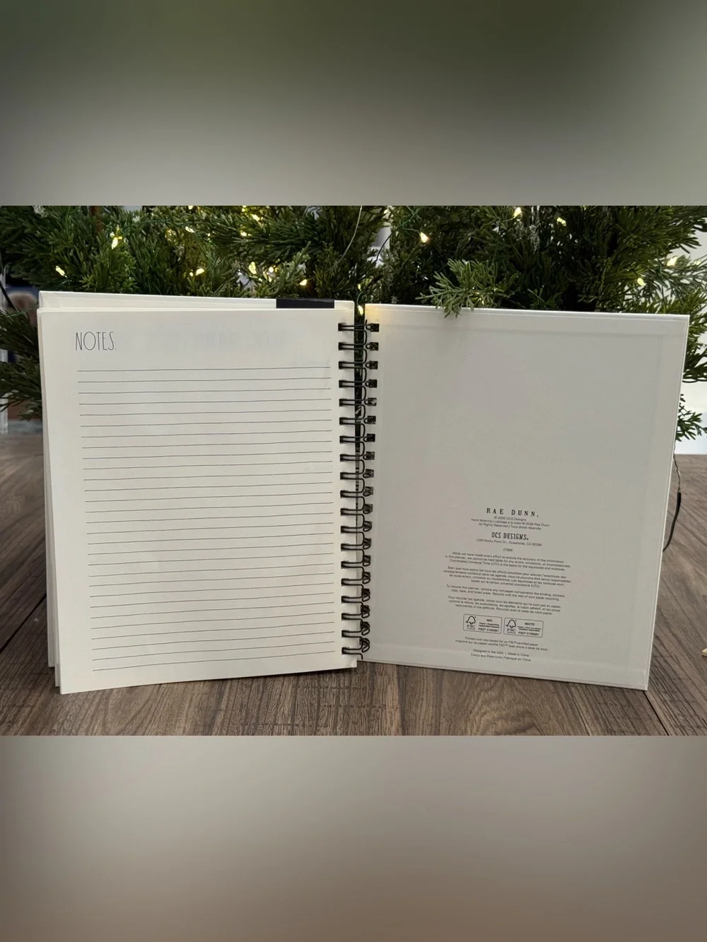 ✨Brand NEW w/Tags Rae Dunn TWENTY TWENTY-SEVEN. 17 Month Spiral Planner ✨